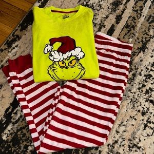 GRINCH PAJAMAS - Worn Once - Like New - Sized as Men’s but Can be Unisex